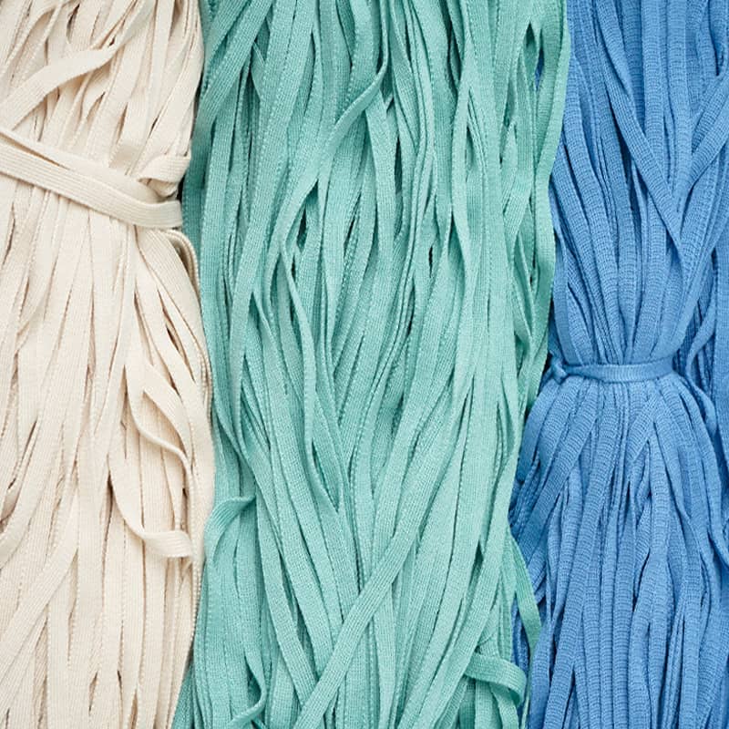 حزام من القطن المضلع برباط خصر ناعم